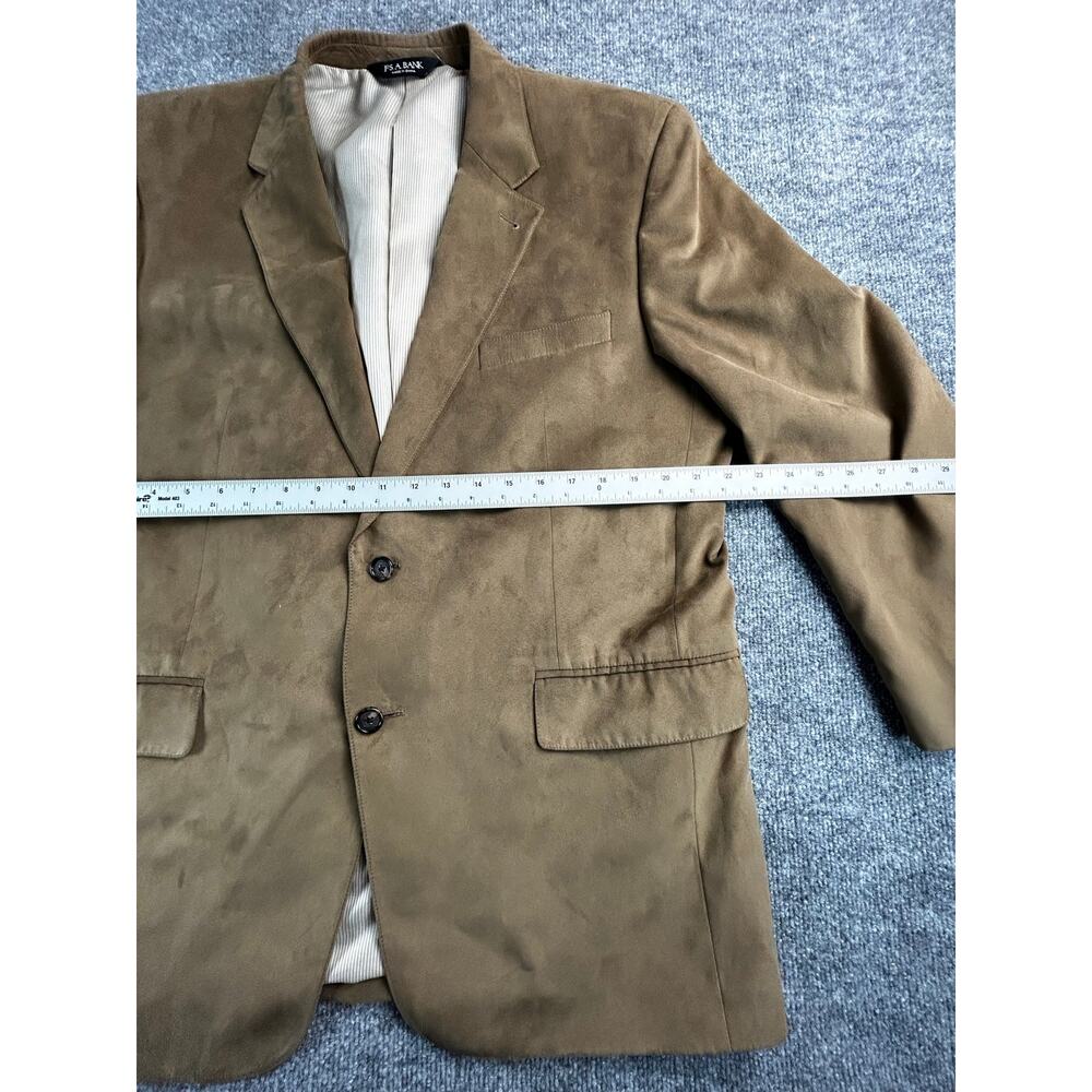 Jos. A. Bank Brown Microsuede Sport Coat Blazer 44R Men's 2 Button - Picture 8 of 11